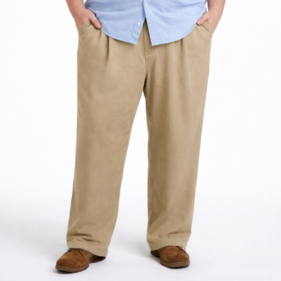 Tommy Bahama Other - Tommy Bahama Men's 100%Silk Pleated Front Pants Khaki Color Size 42